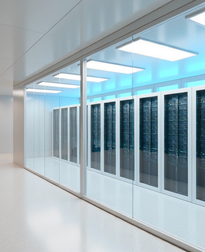 Interior del centro de experimentación de datos